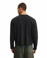 The Signature Henley - Washed Black