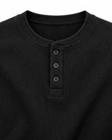 The Signature Henley - Washed Black