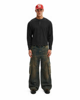 The Signature Henley - Washed Black