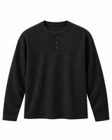 The Signature Henley - Washed Black