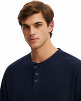 The Signature Henley - Vintage Navy