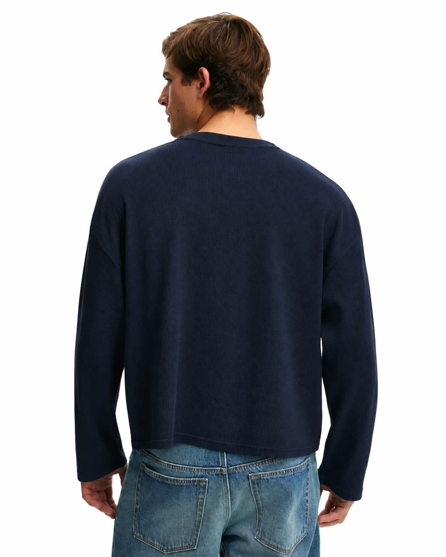 The Signature Henley - Vintage Navy