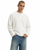 The Signature Henley - Vintage White