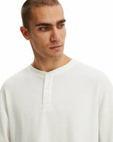 The Signature Henley - Vintage White