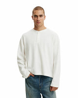 The Signature Henley - Vintage White