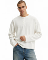 The Signature Henley - Vintage White